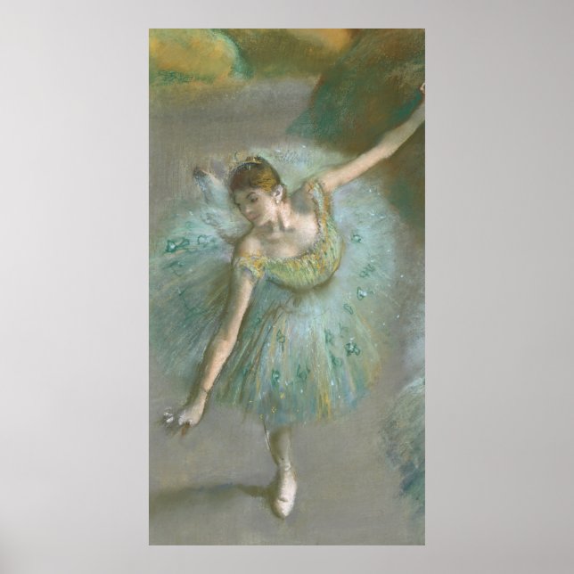 Tänzer in Green Edgar Degas Poster (Vorne)