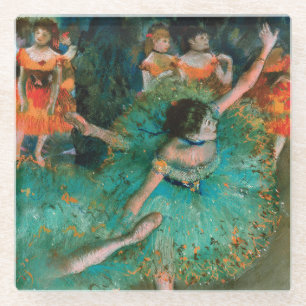 Tänzer in Grün von Edgar Degas Glasuntersetzer