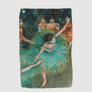 Tänzer in Grün von Edgar Degas Golfhandtuch