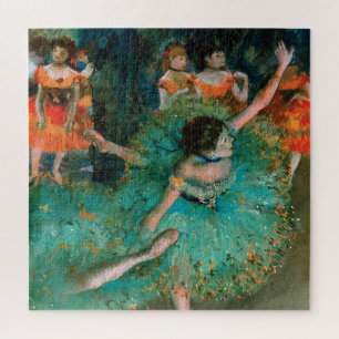 Tänzer in Grün von Edgar Degas Puzzle