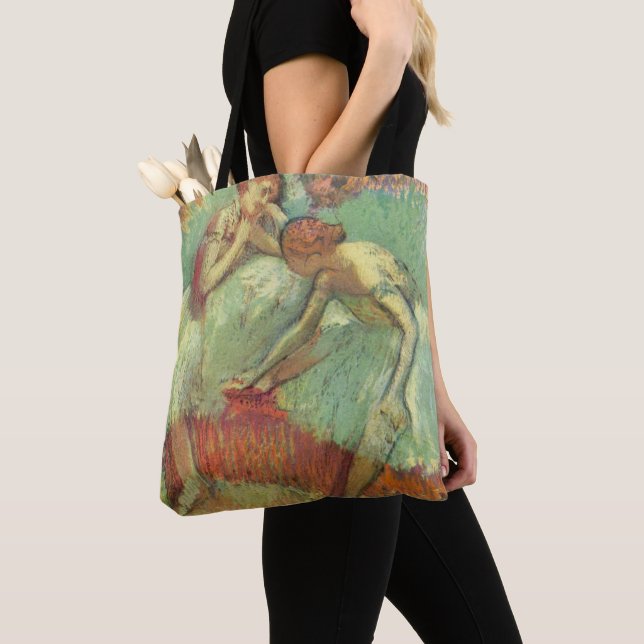 Tänzer in Grün von Edgar Degas, Vintages Ballett (Von Nahem)