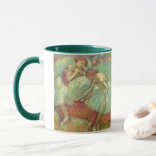 Tänzer in Grün von Edgar Degas, Vintages Ballett Tasse