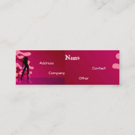 Tänzer in Lila Rosa I Mini Visitenkarte