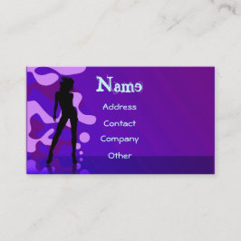 Tänzer in Lila Visitenkarte