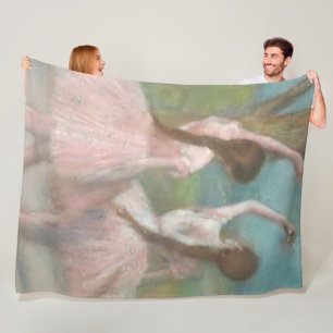 Tänzer in Pink Edgar Degas Fleecedecke