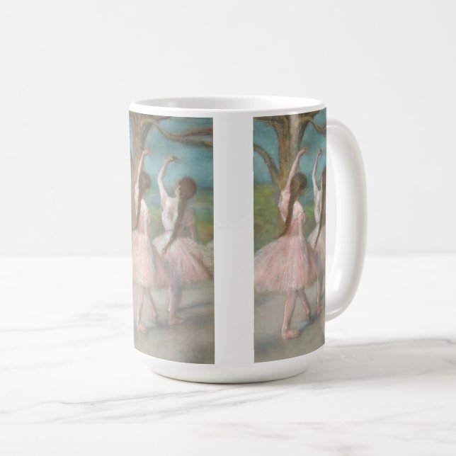 Tänzer in Pink Edgar Degas Kaffeetasse (VorderseiteRechts)