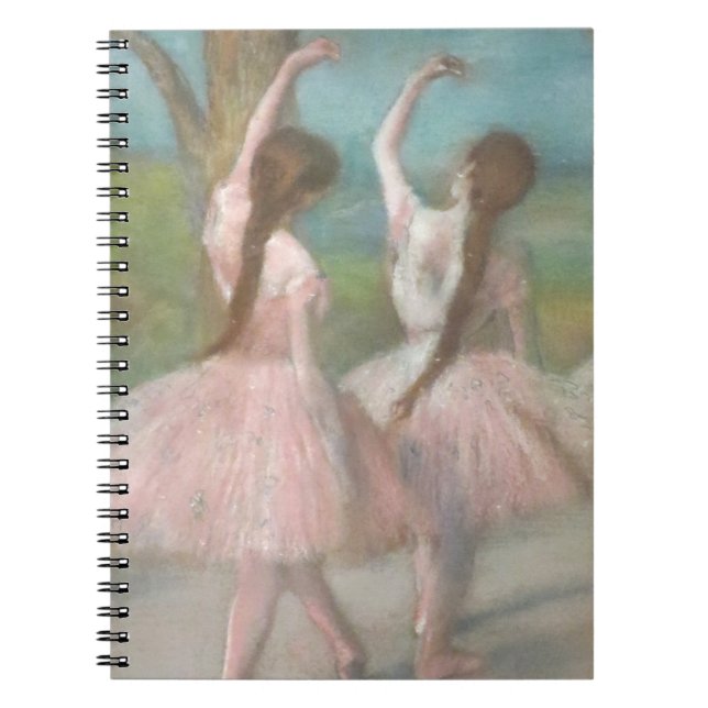 Tänzer in Pink Edgar Degas Notizblock (Vorderseite)