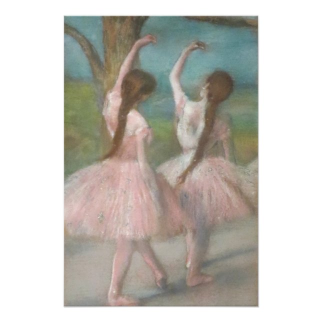 Tänzer in Pink Edgar Degas Poster (Vorderseite)