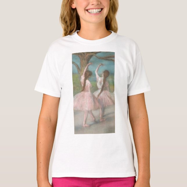 Tänzer in Pink Edgar Degas T-Shirt (Vorderseite)