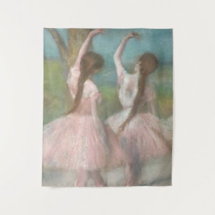 Tänzer in Pink Edgar Degas Wandteppich