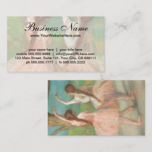 Tänzer in Rosa von Edgar Degas Visitenkarte