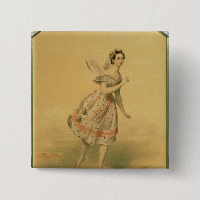 Tänzer Maria Taglioni Button (Vorderseite)