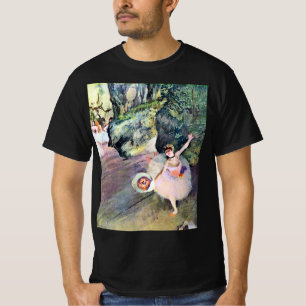 Tänzer mit einem Bouquet von Blume von Edgar Degas T-Shirt