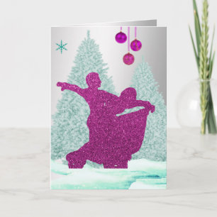 Tänzer mit Ornamenten Weihnachten Karte