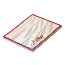 Tänzer Notepad Red Tiger #1
