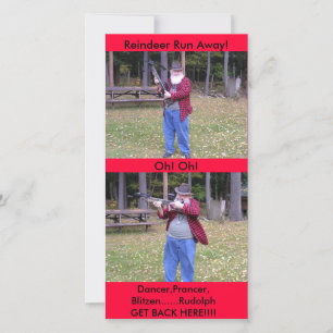 Tänzer, Prancer, Blitzen Feiertagskarte