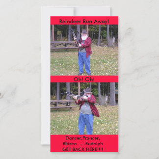 Tänzer, Prancer, Blitzen Feiertagskarte