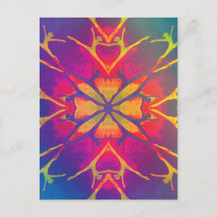 Tänzer (Rainbow - Psychedelic) Postkarte