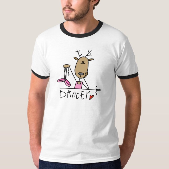Tänzer-Ren-T-Shirts und Geschenke T-Shirt (Vorderseite)