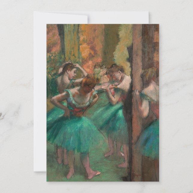 Tänzer, rosa und grün | Edgar Degas (Vorderseite)