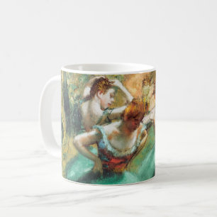 Tänzer Rosa und Grün von Edgar Degas Kaffeetasse