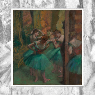 Tänzer, Rosa und Grün von Edgar Degas Poster
