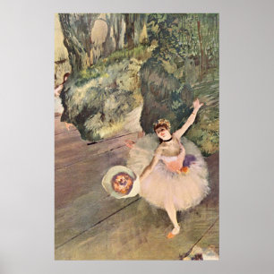 Tänzer / Star des Balletts - Degas Malerei Poster