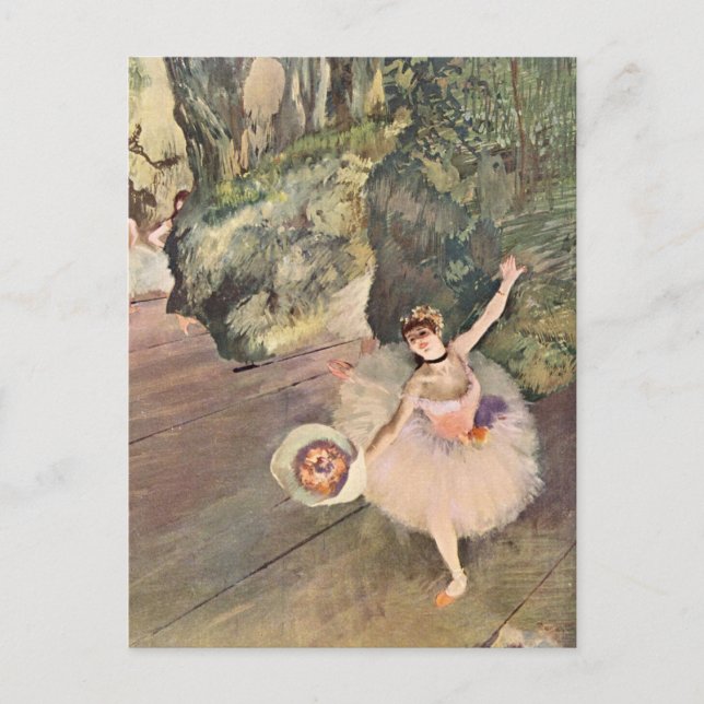 Tänzer / Star des Balletts - Degas Malerei Postkarte (Vorderseite)