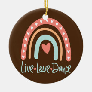 Tänzer Tanzlehrer Live Love Ballett Tap Hip Hop Keramik Ornament