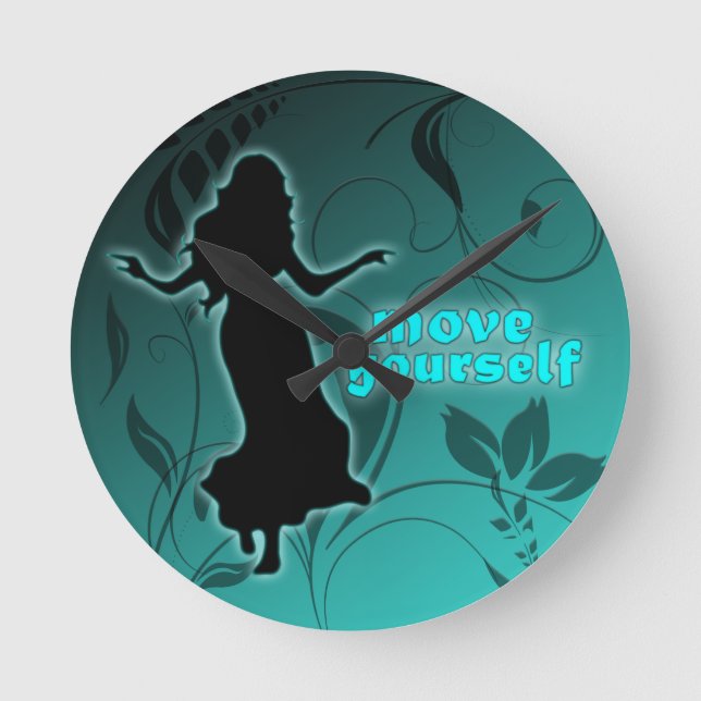 Tänzer *Tonia* Runde Wanduhr (Vorderseite)
