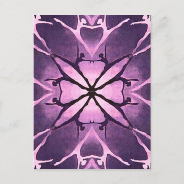 Tänzer (Violet) Postkarte (Vorderseite)