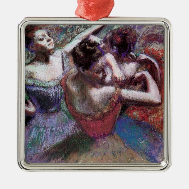 Tänzer von Degas Silbernes Ornament (Vorne)