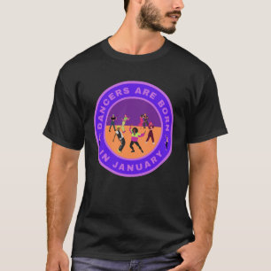 Tänzer werden im Januar geboren, alternatives Desi T-Shirt