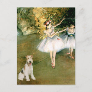 Tänzer - Wire Fox Terrier #1 Postkarte