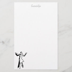 Tänzerbriefpapier personalisiert briefpapier