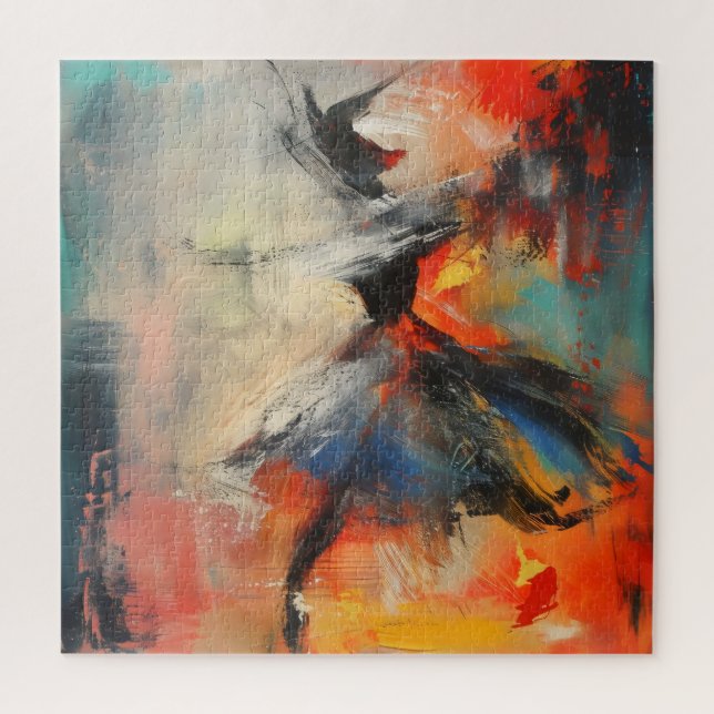 Tänzerin Abstrakte Kunst Puzzle (Vertikal)