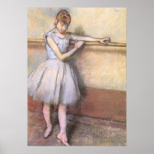 Tänzerin an der Bar von Edgar Degas, Vintage Balle Poster