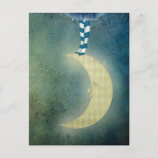 Tänzerin auf dem Mond Postkarte