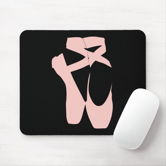Tänzerin aus rosa Ballettschuhen Mousepad (Mit Mouse)