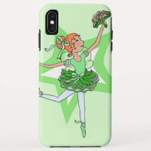Tänzerin Ballerina Rotes Haar grün Case-Mate iPhone Hülle