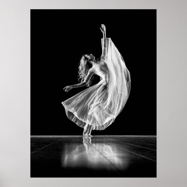 Tänzerin Ballett Tanz Art Poster (Vorne)