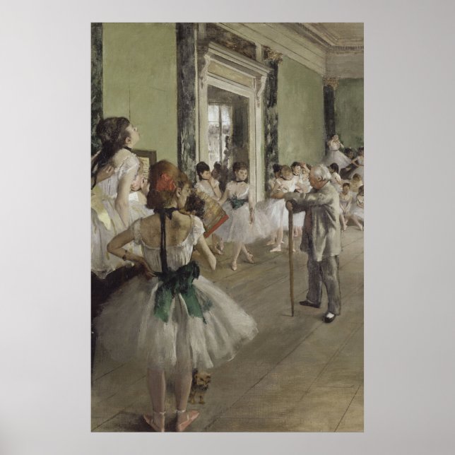 Tänzerin / Ballettschule - Degas-Malerei Poster (Vorne)