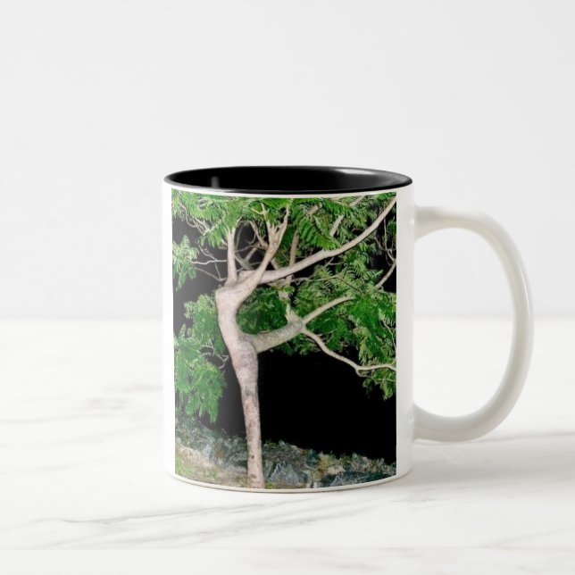 Tänzerin-Baum Zweifarbige Tasse (Rechts)