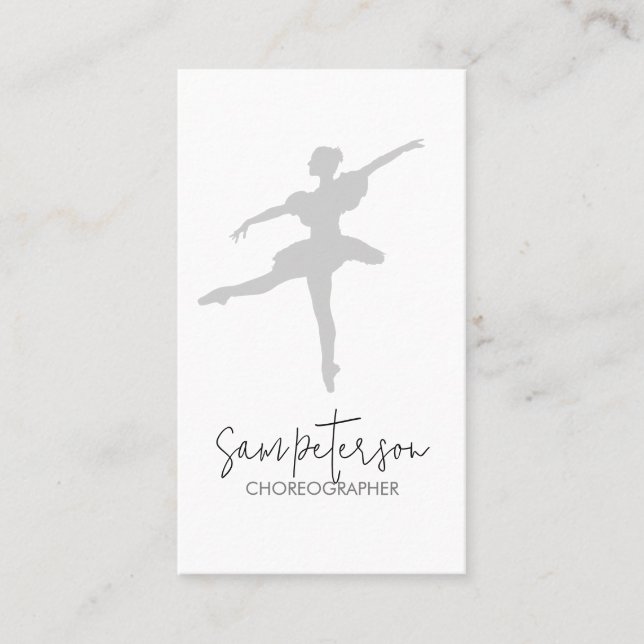 Tänzerin Bold Icon Dance Business Card Visitenkarte (Vorderseite)