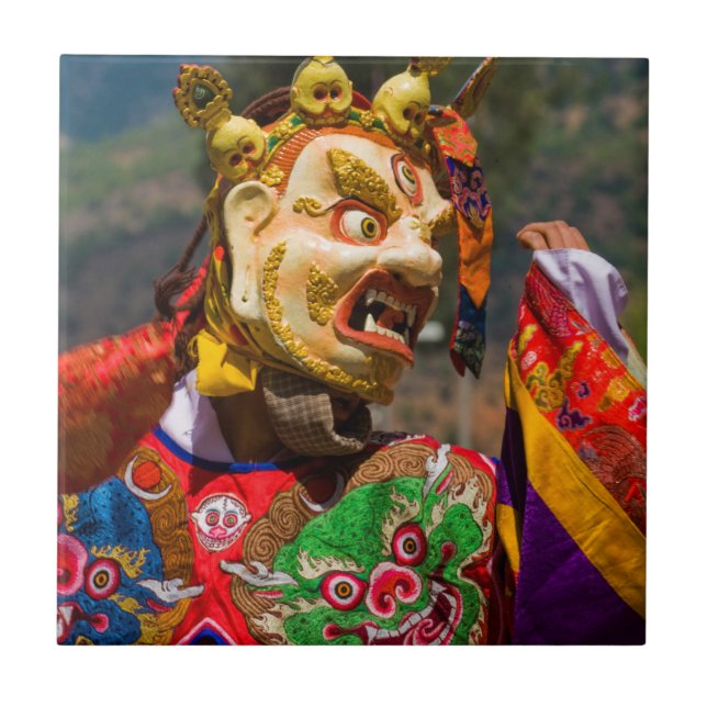 Tänzerin des Aisan-Festivals Fliese (Vorderseite)