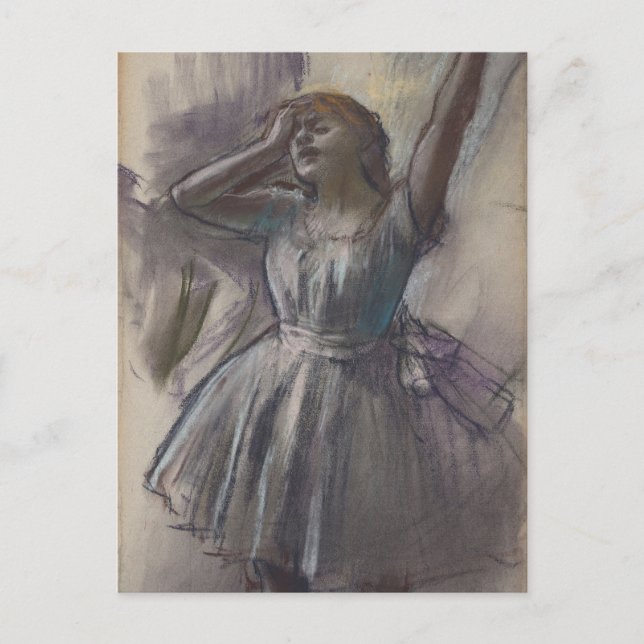 Tänzerin, die sich streckt Edgar Degas Postkarte (Vorderseite)