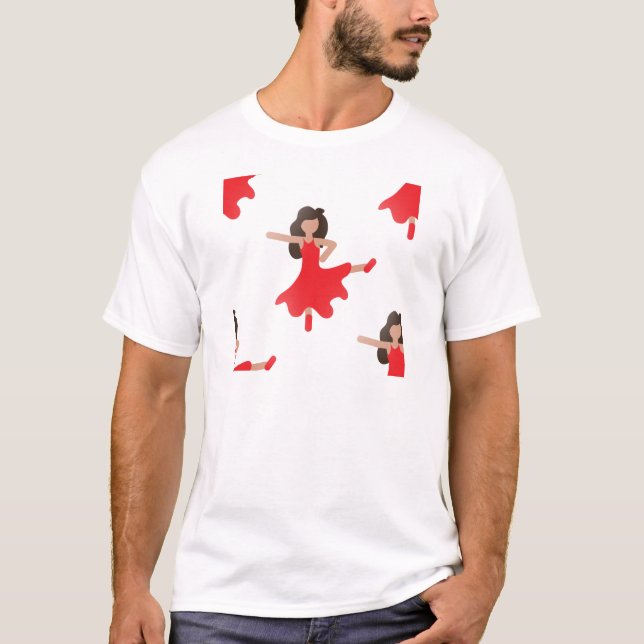 Tänzerin Emoji T-Shirt (Vorderseite)