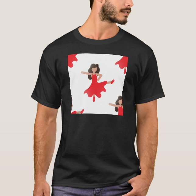 Tänzerin Emoji T-Shirt (Vorderseite)