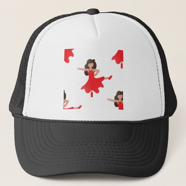 Tänzerin Emoji Truckerkappe (Vorderseite)