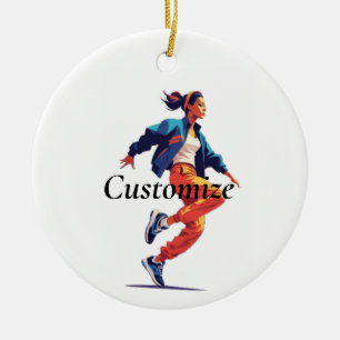 Tänzerin Hip Hop Thunder_Cove Keramik Ornament